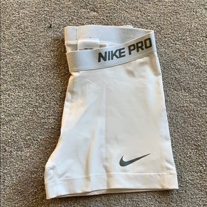 White Nike Pros